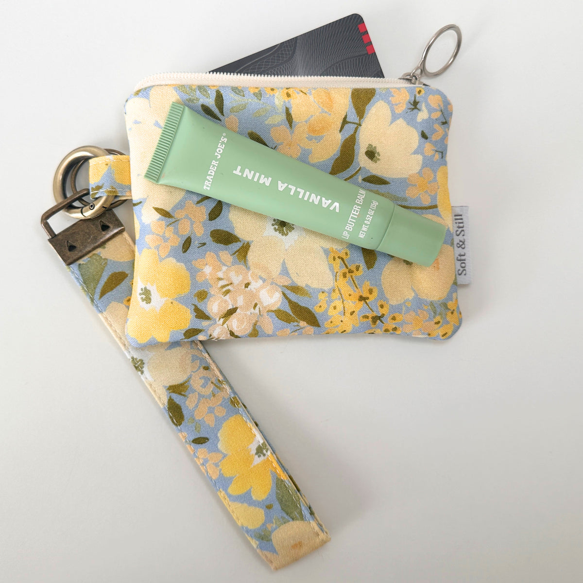 Handmade Zipper Pouch & Wristlet Set