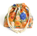 Floral Drawstring Pouch