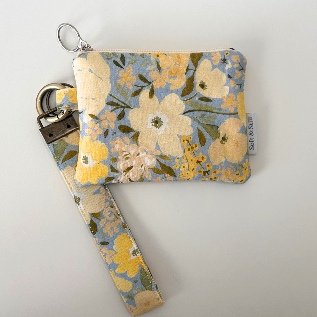Handmade Zipper Pouch & Wristlet Set