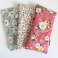 Handmade Flex Frame Eyeglass Case – Quilted Floral Glasses Pouch